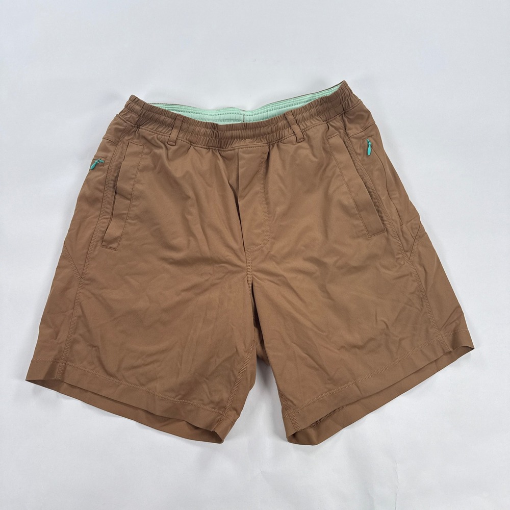 Birddogs Mens Shorts Size M Brown Uncle Bucks Lined Athletic Gym 7in